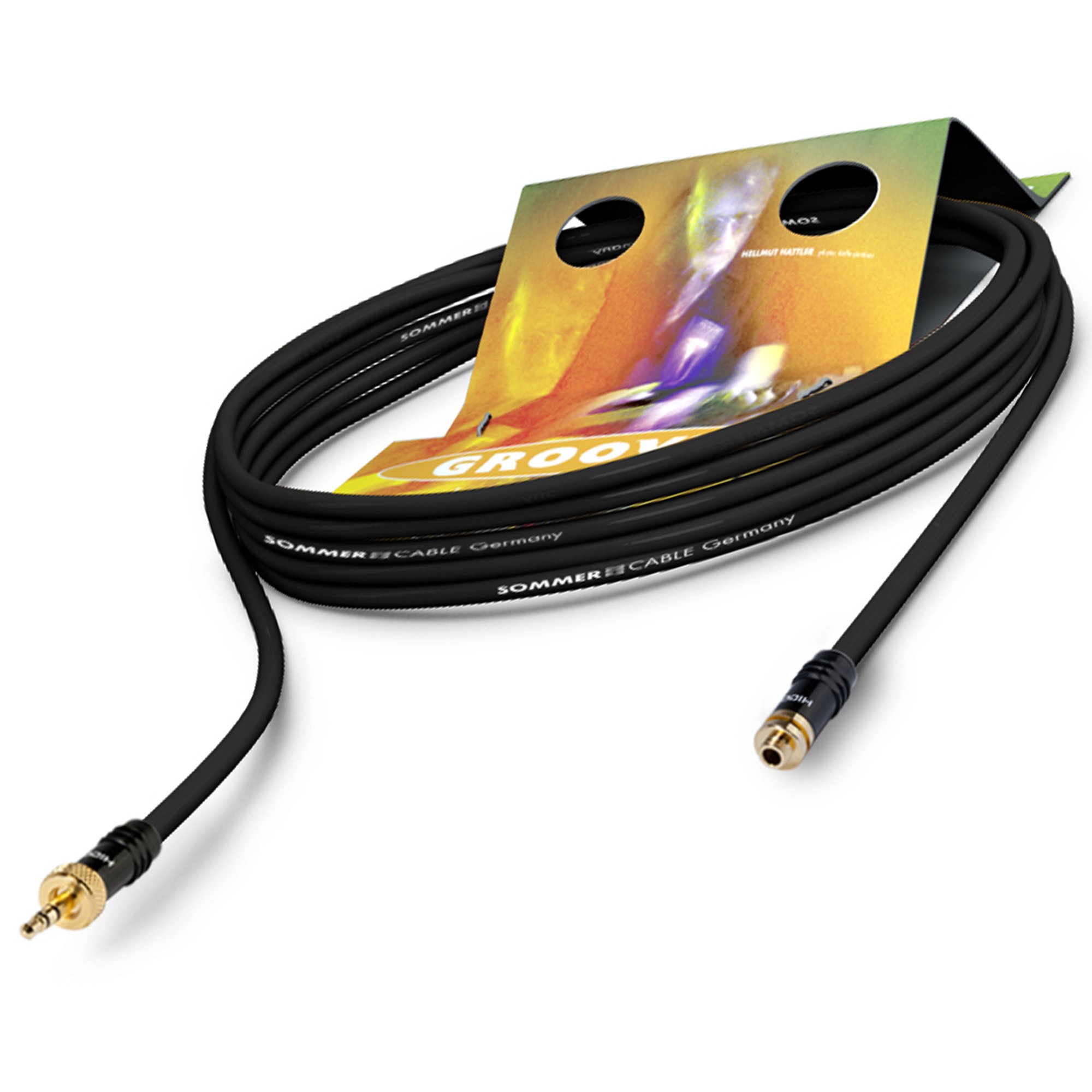 Sommer Cable Patch Cable SC-Goblin Mini Jack HI-J35S-SCREW-F / Mini Jack HI-J35S-SCREW-M - Hicon 2,5m black