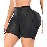 Trinorla Women Hip Padded Shapewear Booty Lifter Butt Enhancer Removable 4 Thicker Pads Control Panty for Bigger Butt