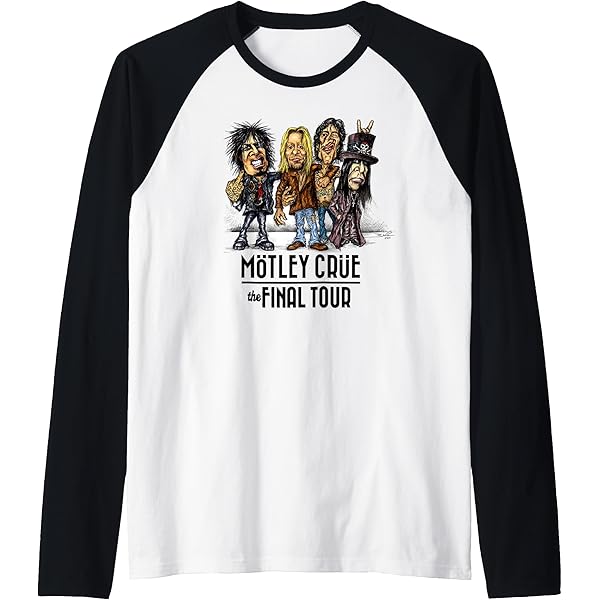Amazon.com: Mötley Crüe – The Final Tour Caricature T-Shirt, Men's