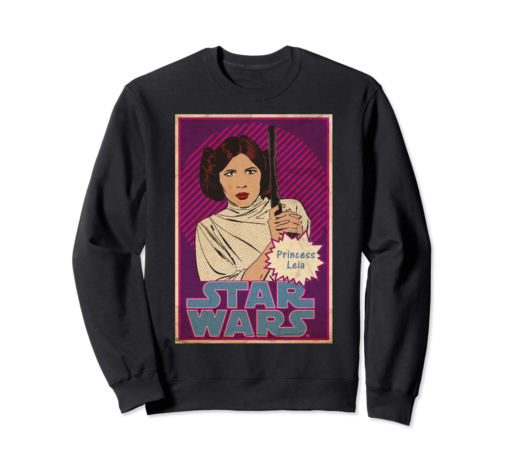 Star Wars Princess Leia Vintage Trading Card Sweatshirt