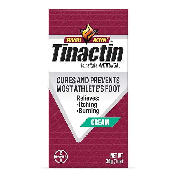 TINACTIN ANTIFUNGAL CREAM, ATHLETE’S FOOT TREATMENT, TOLNAFTATE 1%,...