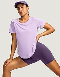 Women's Short Sleeve Workout Shirts Breathable UPF