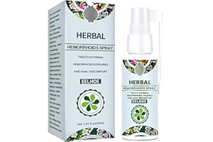 Juztec Hemorrhoid Treatment - Fast Relief with Hemocare Herbal Hemorrhoids Spray & Analese Numb Cream (1 PCS)