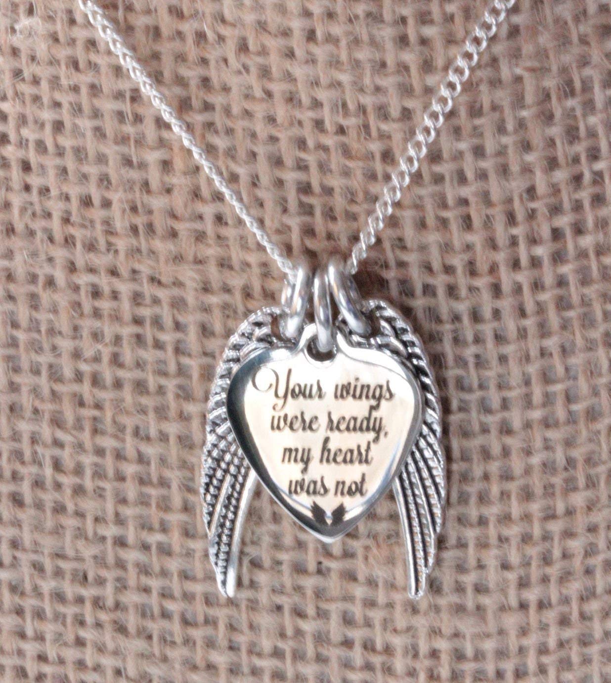 Memorial Necklace, Your Wings Were Ready, My Heart Was Not Buy Online