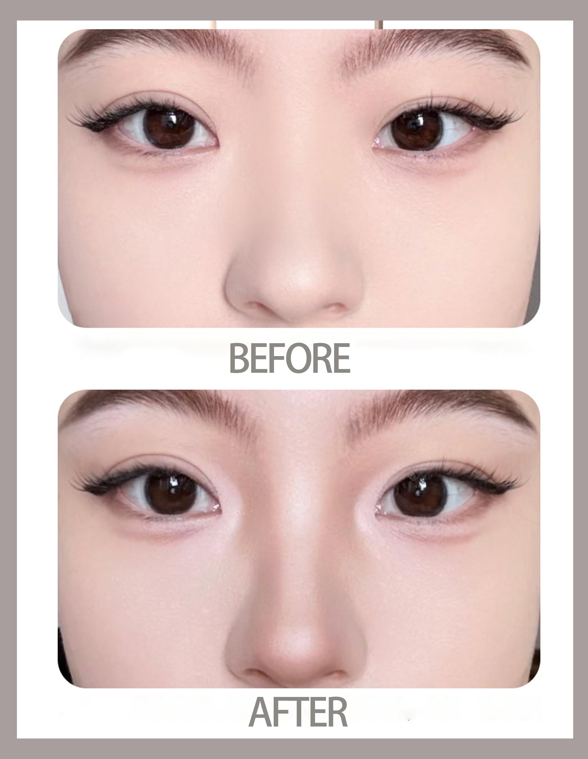 Okerker Cool Toned Contour Palette with Mirror, Taupe Grey Contour Powder for Fair Pale Light Cool Toned Skin, Nose Contouring Bronzer Powder with Face Brush