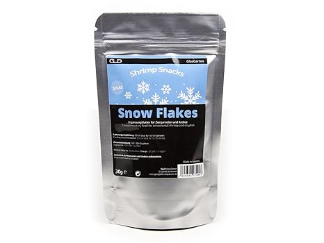 GlasGarten Shrimp Snacks Snow Flakes 30 g