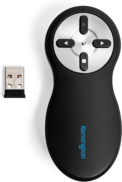 Kensington Non-Laser Wireless USB Presentation Clicker K33373EU 20 m Range