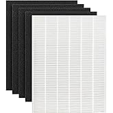 D480 Replacement Filter D4 Compatible with Winix D480 Air Purifier, H13 True HEPA Filter+ 4 Pack Activated Carbon Filters, Item Number 1712-0100-00