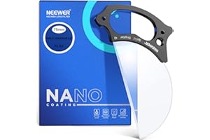 NEEWER 79mm Split Diopter Effect Filter Half Domed Photography Prism Filter with Hand Grip, 1/4" Screw Hole for Magic Arm Sma