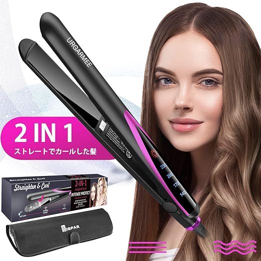 Amazon 2020冬限定 ヘアアイロン ストレート アイロン 2way