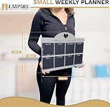Empire Weekly Planner and Menu Board Grey Wood Weekly Planner with Pen view 2