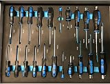 US PRO 7 Drawer Roller Tool Box Cabinet with Full Tool Set Grey/Black view 4