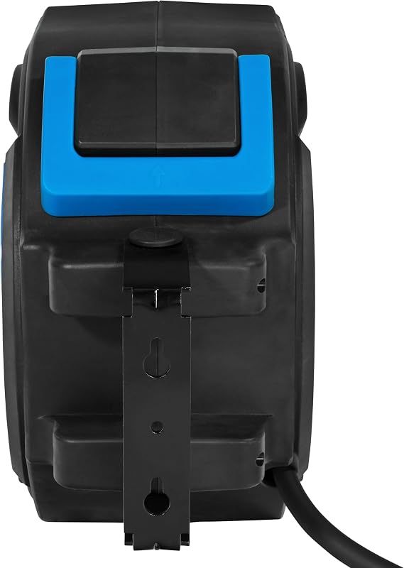 Automatikschlauchtrommel 15 m (12 bar, 180° schwenkbar, Druckluftschlauch Ø 16/9 mm hochflexibel, abriebfest, überfahrbar, chemikalien- und temperaturbeständig, Automatikeinzug, Wandhalterung)
