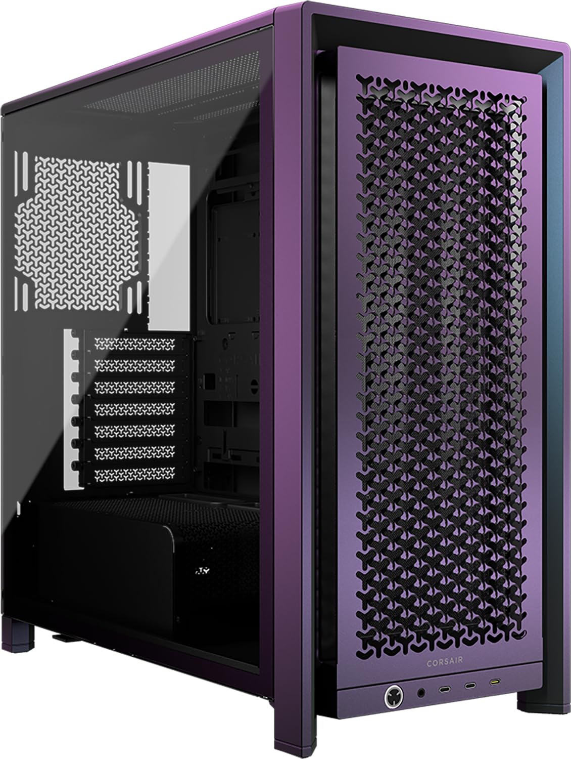 Photo 1 of CORSAIR Frame 4000D Vault Series Modular Mid-Tower ATX PC Case – High Airflow, InfiniRail Fan Mounting System, Modular Customization, Spacious Interior, GPU Anti-Sag – Galaxy