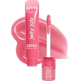 NYX PROFESSIONAL MAKEUP Jelly Job Lip Gloss, Lip Tint Gloss with Full-Bodied, Smoothing, and Hyper-Glossy Shine - Jelly Blushin' (Pale Pink)