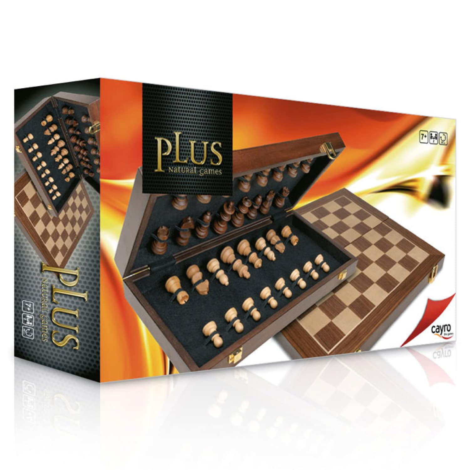 Cayro Foldable Plus Marquetry Chess