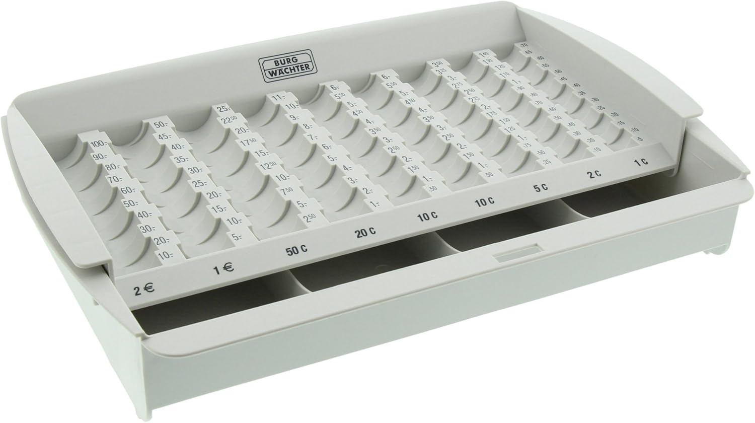 Burg Wächter ZE 300 Euro Counting Insert for Business 7300 and Office 2307 ier Tills, Grey