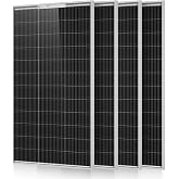 ECO-WORTHY 400W Solar Panels N-Type 4pcs 100 Watt 18V Monocrystalline | IP68 Waterproof, 16BB, Perfect for Off Grid PV Power for Home, Camping, Boat, Shed Farm, RV,12V/24V battery