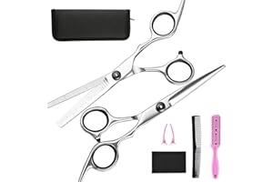 Hair Cutting Scissors Thinning Shears- Fcysy Professional Barber Sharp Hair Scissors Hairdressing Shears Kit with Haircut Acc