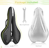 LERWAY Mountain Bike Saddle Gel Memory Foam Waterproof PU Leather view 6