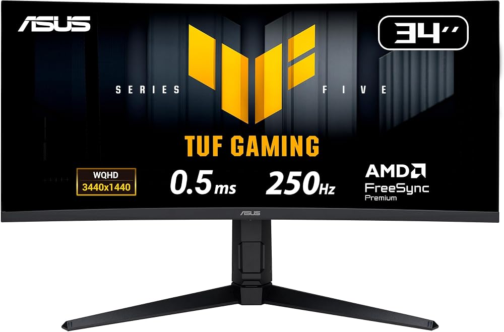 ASUS TUF Gaming 34 inch WQHD 250Hz Fast-VA 0.5ms HDMI 2.1