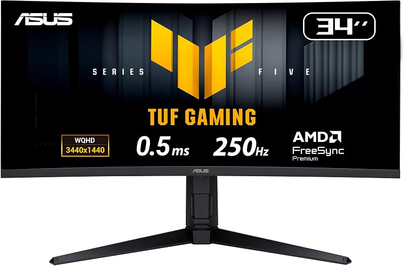 ASUS TUF Gaming 34 inch WQHD 250Hz Fast-VA 0.5ms HDMI 2.1