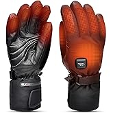 Heated Gloves for Men Women, Winter Hand Warmers 7.4V Rechargeable Powered Battery Electric Touchscreen Water Resistant Heating Gloves for Cycling Motorcycle Skiing Snowboarding Hiking Hunting