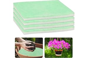 COZFUR 4 Pcs Plant Pot Filler, 9.8" Flower Pot Filler Inserts Cut to Fit Lightweight Planter Drainage Material for Indoor Outdoor