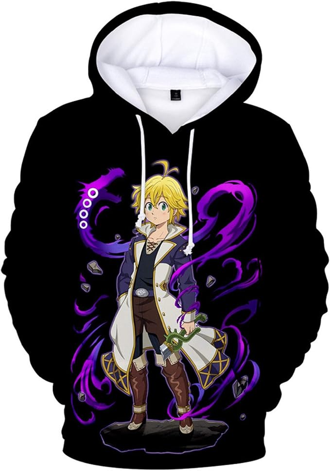 Amazon.com: YOYOSHome Anime The Seven Deadly Sins Cosplay Meliodas Hoodie Jacket Costume Sweater 