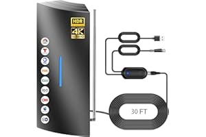 LALEI 500+ Miles Range for TV Antenna, 2024 Newest Upgraded Digital TV Antenna for Indoor Outdoor, Long Range TV Antenna for Smart TV Indoor Support 8K 4K 1080P for All TVs/Older TVs