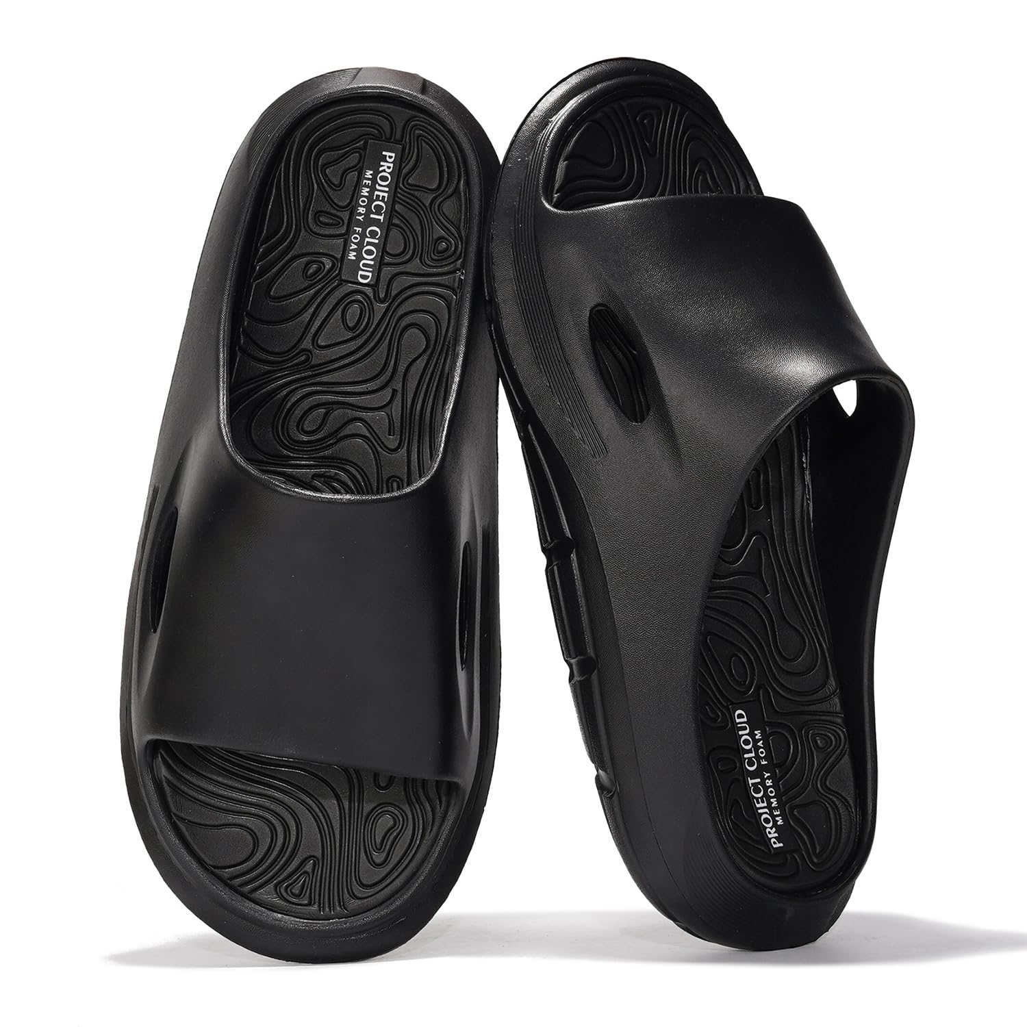 Photo 1 of * shoes are very dirty *
Project Cloud Mens Sandals - Lightweight and Flexible EVA Recovery Slides for Men with Ultra Bouncy Latex Insole - Comfortable Water Resistant Slippers for Men Footwear (Dean,BLK, 12)