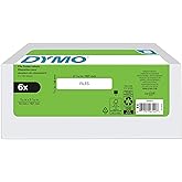 DYMO Authentic LW 1-Up File Folder Labels for LabelWriter Label Printers, White, 9/16" x 3-7/16", 6 Rolls of 130 (780 Total)