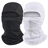 Black & White Ski Mask for Men Women 2 Pack