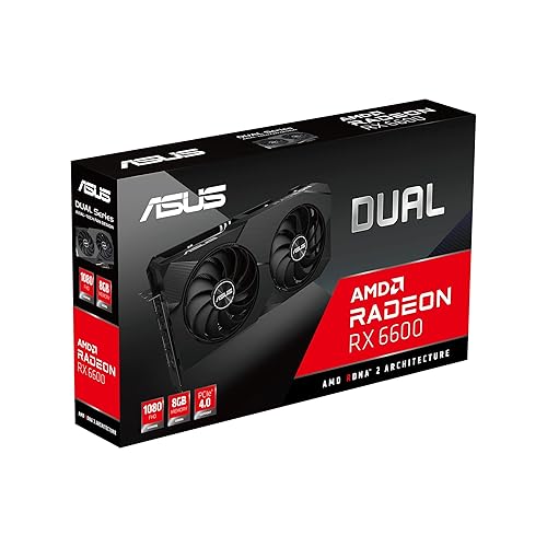 ASUS Dual AMD Radeon RX 6600 8GB GDDR6 Gaming Graphics Card (AMD