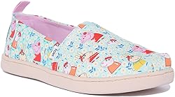 TOMS Girl's Alpargata Espadrille-Peppa Pig and
