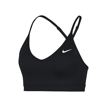 Nike Damen Indy Sport-BH, Schwarz (Black/White), M