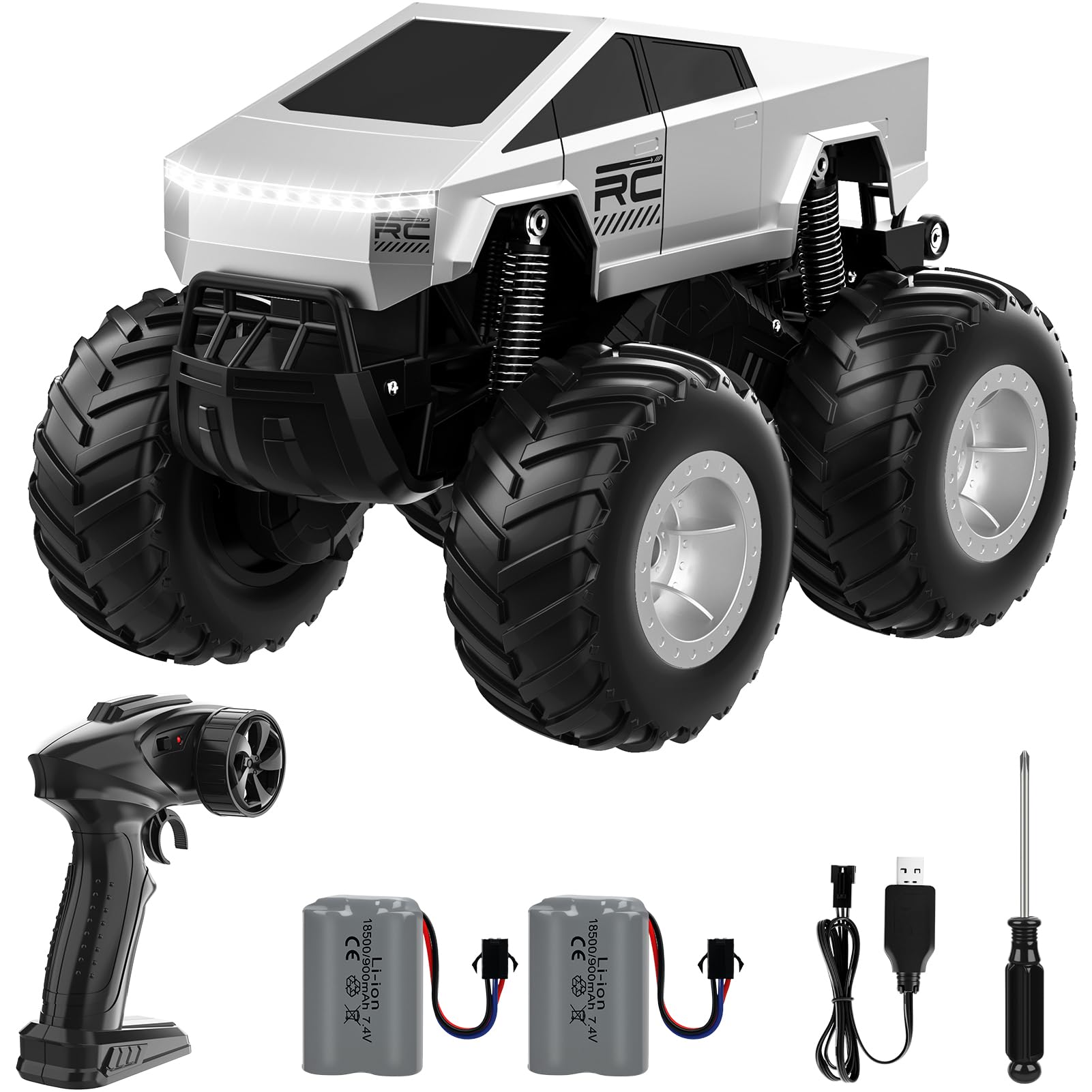 Photo 1 of Gralima Remote Control Car, RC Truck Car for Kids, 2.4GHz Amphibious Waterproof All Terrain Truck for Boys, Gifts for Boys