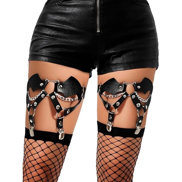 Leg Garters For Thigh Rave Leoparts Women's Thigh Garter Belt