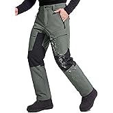 FREE SOLDIER Mens Snow Pants Waterproof Insulated Winter Skiing Snowboarding Pants with Zipper Pockets