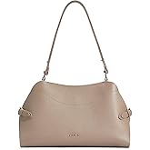 Genuine Leather Shoulder Bag for Women, Vintage Pebbled Structured Hobo Bag, Convertible Shoulder & Crossbody Bag