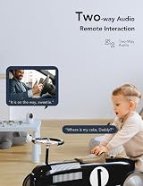 GNCC 1080P Baby Monitor Camera, Night Vision, Two-Way Audio, Motion/Sound view 3