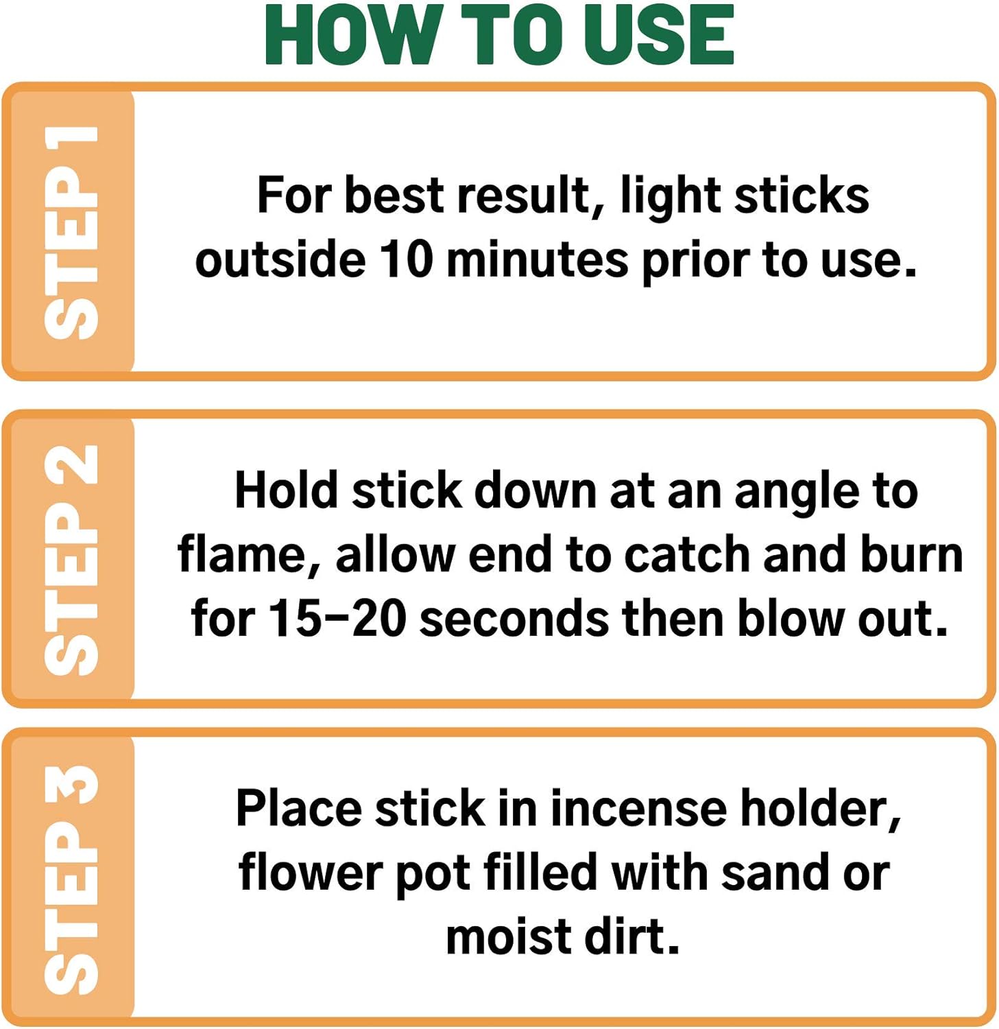 Murphy's Naturals Mosquito Repellent Incense Sticks | DEET Free with Plant Based Essential Oils | 2.5 Hour Protection | 12 Sticks per Tube : Garden & Outdoor
