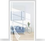 Yotache Side Opening Fly Screen Door 90 x 210 cm White Reinforced Polyester
