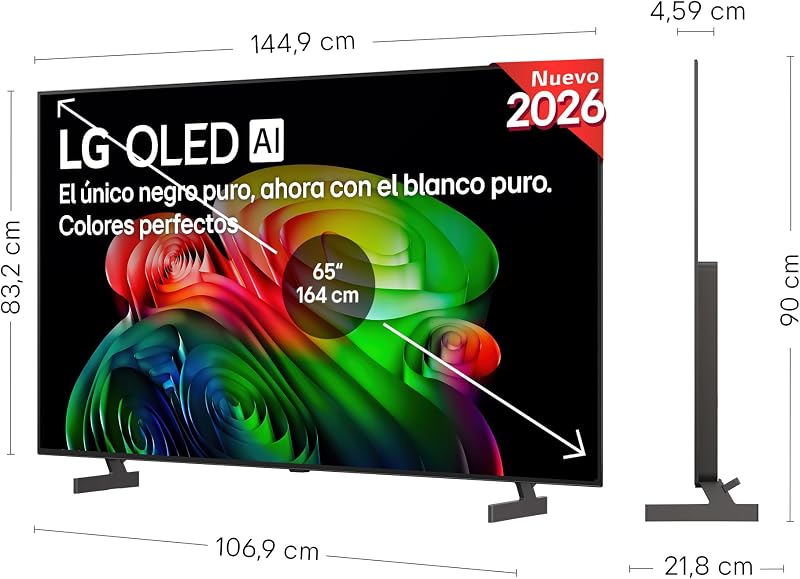 OLED65B65LA - Smart TV OLED AI 65" 4K Sin Reflejos 98.3%, 2026