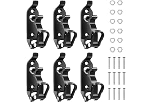 MOJIEZUO 6Pcs Shovel Mount for Roof Rack,Mount Shovel Holder for Truck,Quick Release Axe Holder Kit with Metal Screws and Nuts,Rack Wall for Axe,Metal Rubber Clamps Kit for Boats Bike