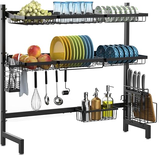 2 tier dish rack amazon