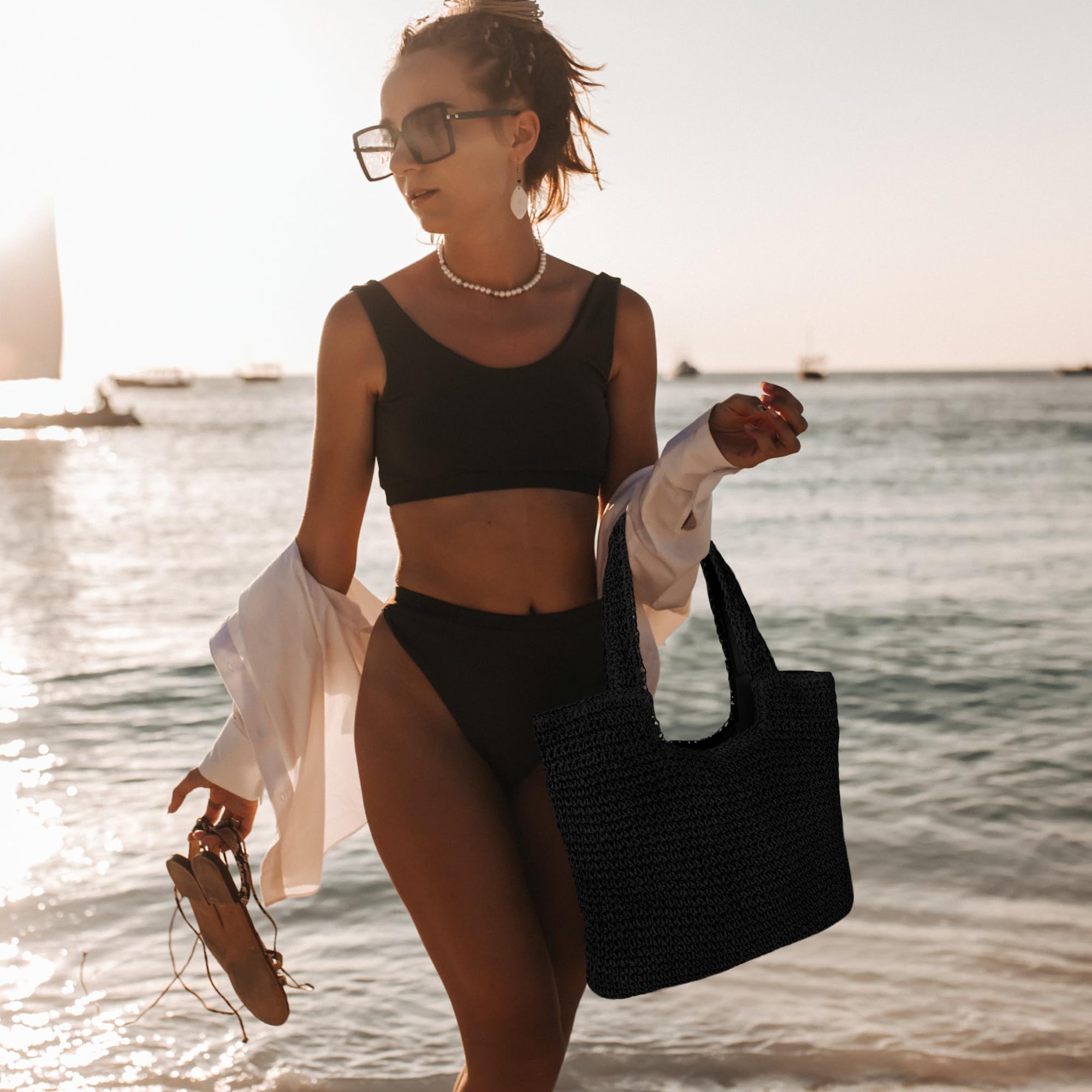 Straw Beach Bag