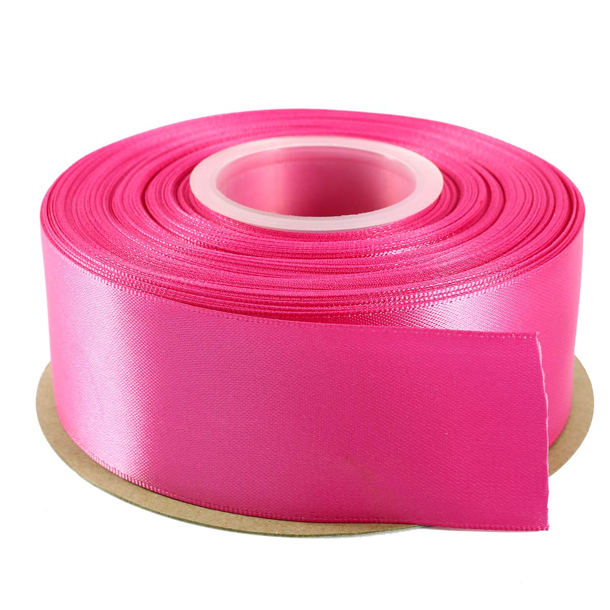 ITIsparkle 38mm Double Faced Satin Ribbon 22 Meters-Roll Set for Gift Wrapping Party Favor Hair Braids Hair Bow Baby Shower Decoration Floral Arrangement Craft Supplies, Garden Rose Ribbon