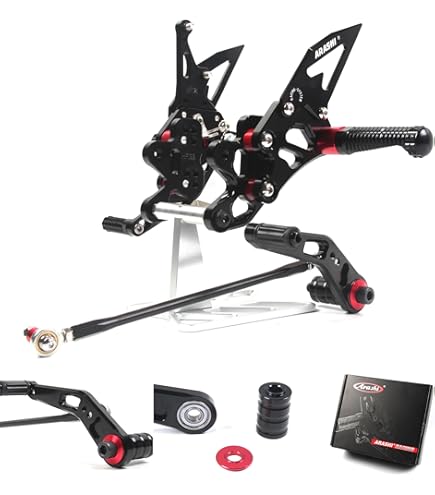 Amazon.com: CNC ZX6R 09-20 Motorcycle Adjustable Rearsets Foot