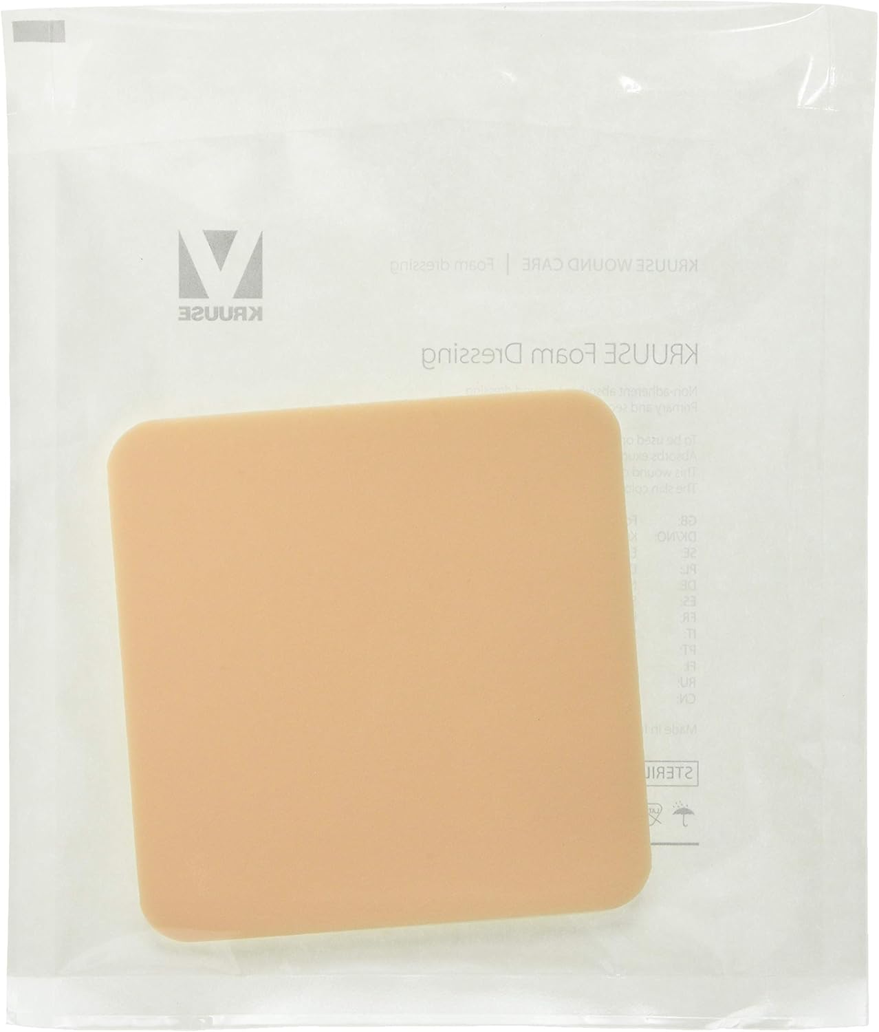 Kruuse Sterile Foam Dressing, 10 x 10 cm, 10Piece BigaMart